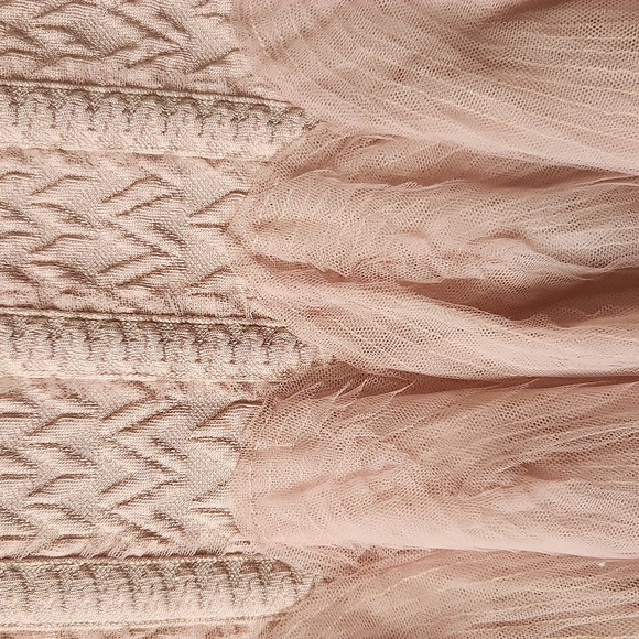 Herve Leger Natia Nude Tulle Dress Size M - Picture 7 of 9